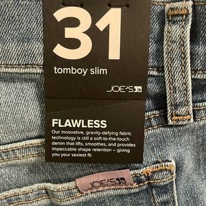 Joe’s women’s Flawless Tomboy Slim Stretch jeans medium blue NWT size 31